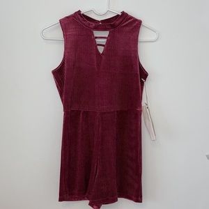 Velvet romper.